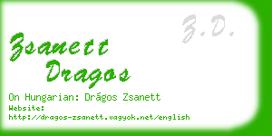 zsanett dragos business card